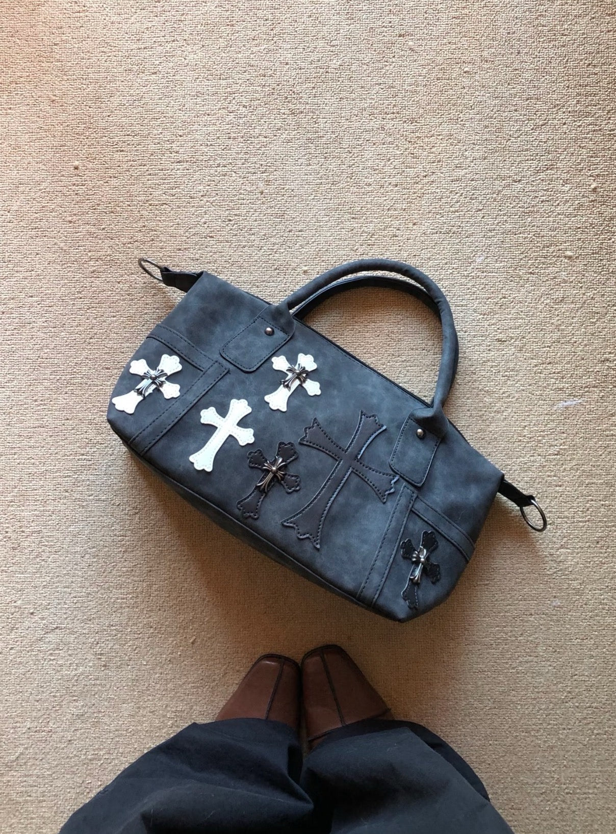 Goth Cross Hand Bag